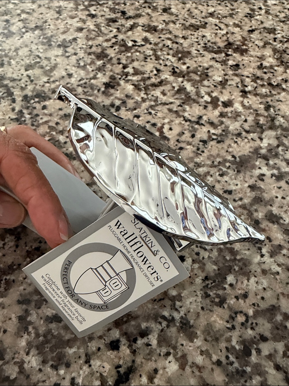 UGG Silver Leaf Shaped Decorative Tray